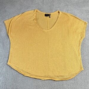 Out From‎ Under Urban Outfitters Knit Top Womens Small Yellow Dolman Sleeve